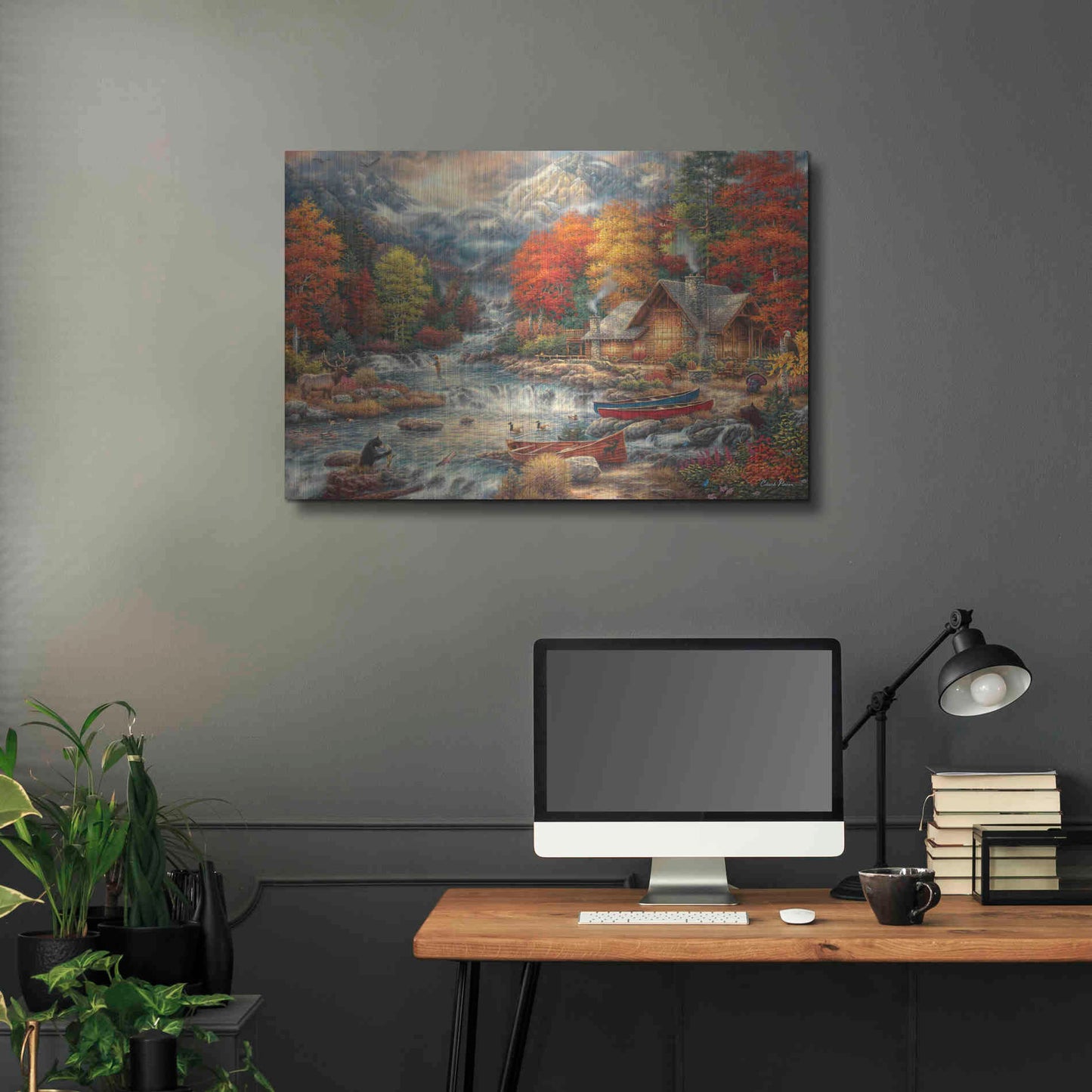 Luxe Metal Art 'Treasures of the Great Outdoors' by Chuck Pinson, Metal Wall Art,36x24