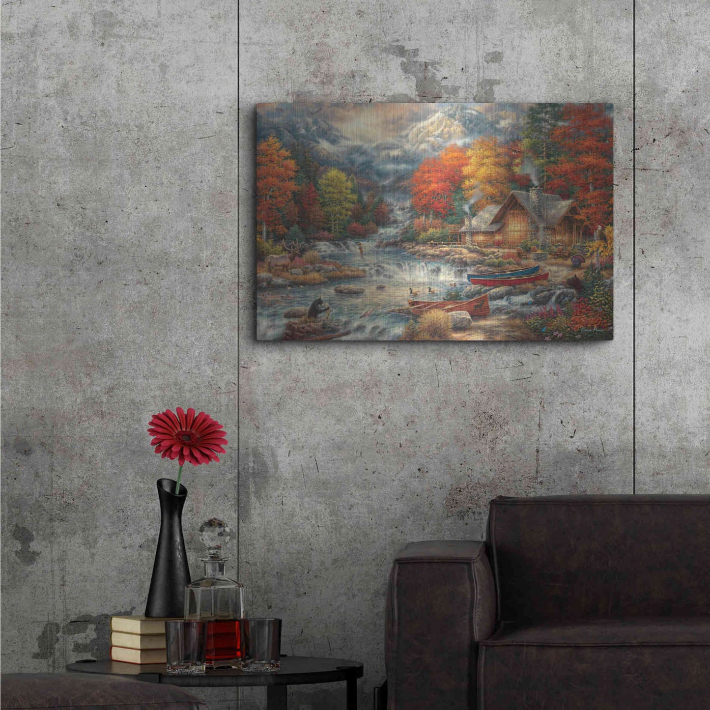Luxe Metal Art 'Treasures of the Great Outdoors' by Chuck Pinson, Metal Wall Art,36x24