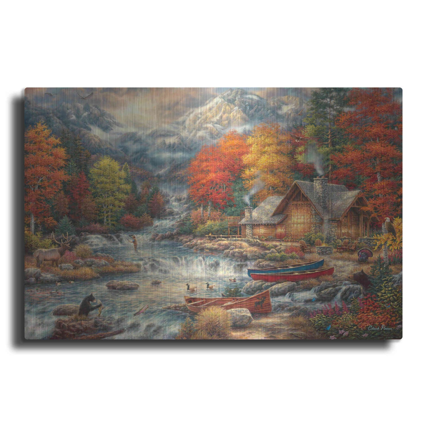 Luxe Metal Art 'Treasures of the Great Outdoors' by Chuck Pinson, Metal Wall Art