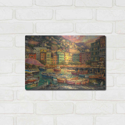 Luxe Metal Art 'Vibrance of Italy' by Chuck Pinson, Metal Wall Art,16x12