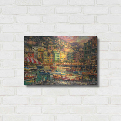 Luxe Metal Art 'Vibrance of Italy' by Chuck Pinson, Metal Wall Art,24x16
