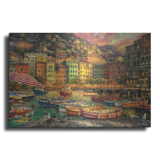 Luxe Metal Art 'Vibrance of Italy' by Chuck Pinson, Metal Wall Art