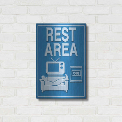 Luxe Metal Art 'Rest Area' by Ed Wargo, Metal Wall Art,16x24