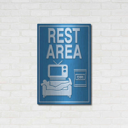 Luxe Metal Art 'Rest Area' by Ed Wargo, Metal Wall Art,24x36