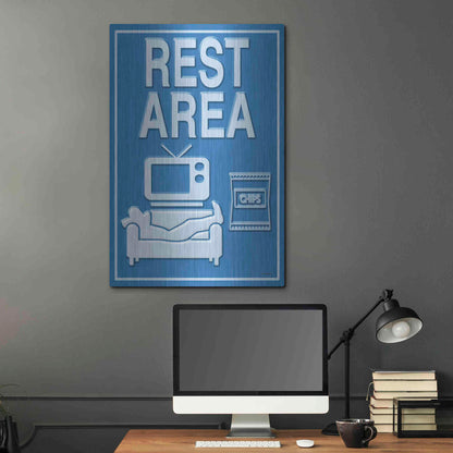 Luxe Metal Art 'Rest Area' by Ed Wargo, Metal Wall Art,24x36