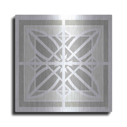 Luxe Metal Art 'Farmhouse Square II' by Heidi Kuntz, Metal Wall Art