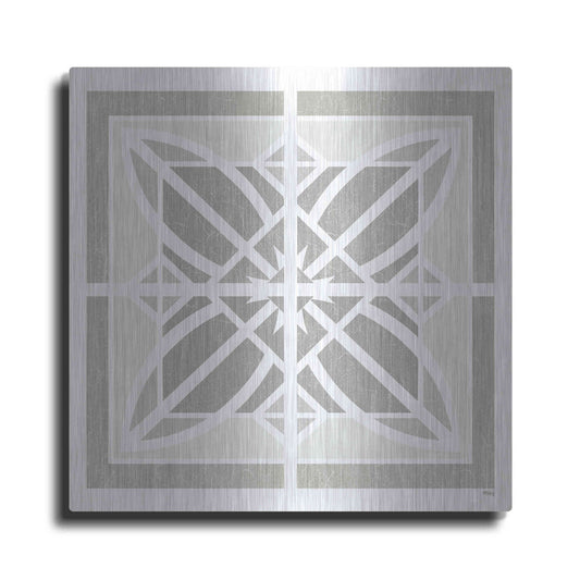 Luxe Metal Art 'Farmhouse Square II' by Heidi Kuntz, Metal Wall Art