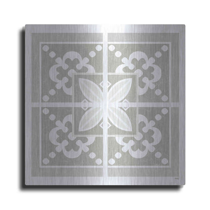 Luxe Metal Art 'Farmhouse Square III' by Heidi Kuntz, Metal Wall Art