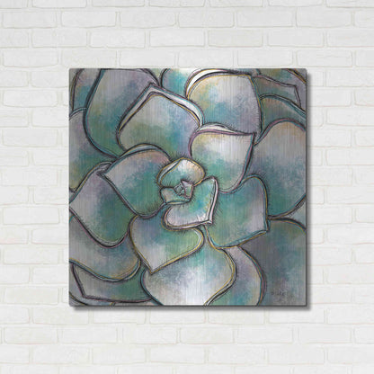 Luxe Metal Art 'Playful Succulent' by Heidi Kuntz, Metal Wall Art,36x36