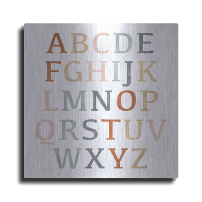Luxe Metal Art 'Rustic Rainbow Alphabet' by Heidi Kuntz, Metal Wall Art