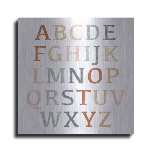 Luxe Metal Art 'Rustic Rainbow Alphabet' by Heidi Kuntz, Metal Wall Art