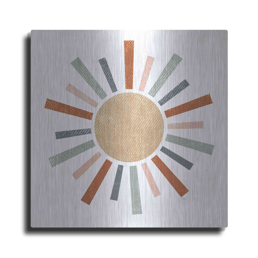 Luxe Metal Art 'Rustic Rainbow Sun' by Heidi Kuntz, Metal Wall Art
