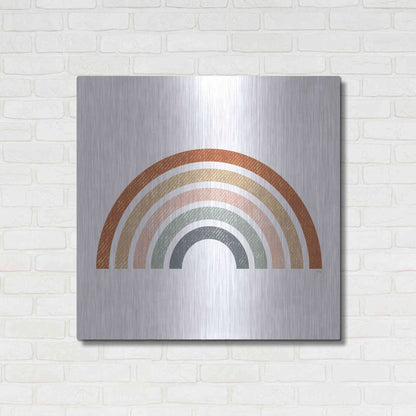 Luxe Metal Art 'Rustic Rainbow' by Heidi Kuntz, Metal Wall Art,36x36