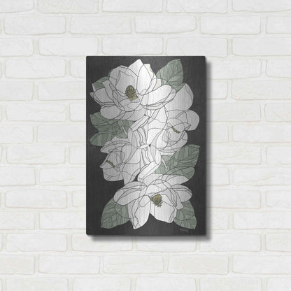 Luxe Metal Art 'Cascading Magnolias' by Heidi Kuntz, Metal Wall Art,16x24