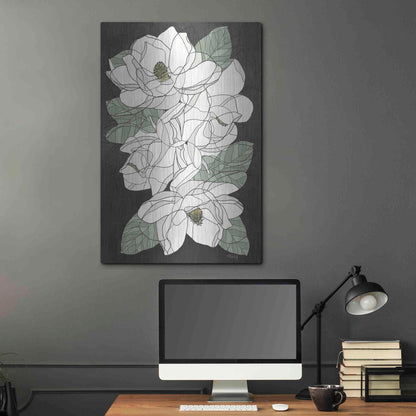 Luxe Metal Art 'Cascading Magnolias' by Heidi Kuntz, Metal Wall Art,24x36