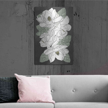 Luxe Metal Art 'Cascading Magnolias' by Heidi Kuntz, Metal Wall Art,24x36