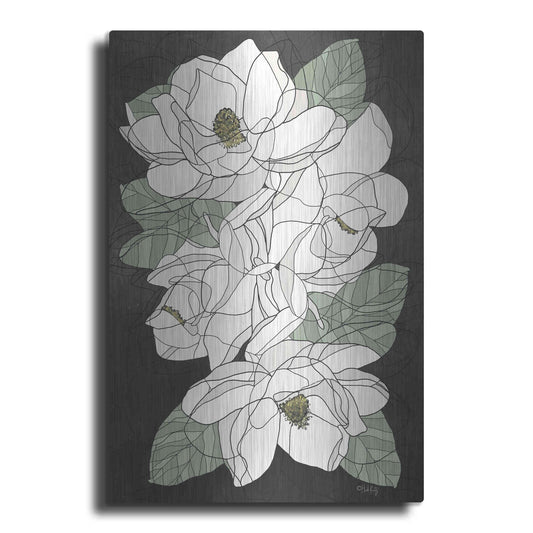 Luxe Metal Art 'Cascading Magnolias' by Heidi Kuntz, Metal Wall Art