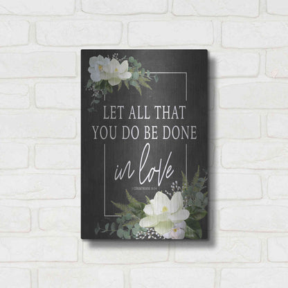 Luxe Metal Art 'Let All That You Do' by Heidi Kuntz, Metal Wall Art,12x16