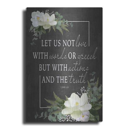 Luxe Metal Art 'Let Us Not Love' by Heidi Kuntz, Metal Wall Art