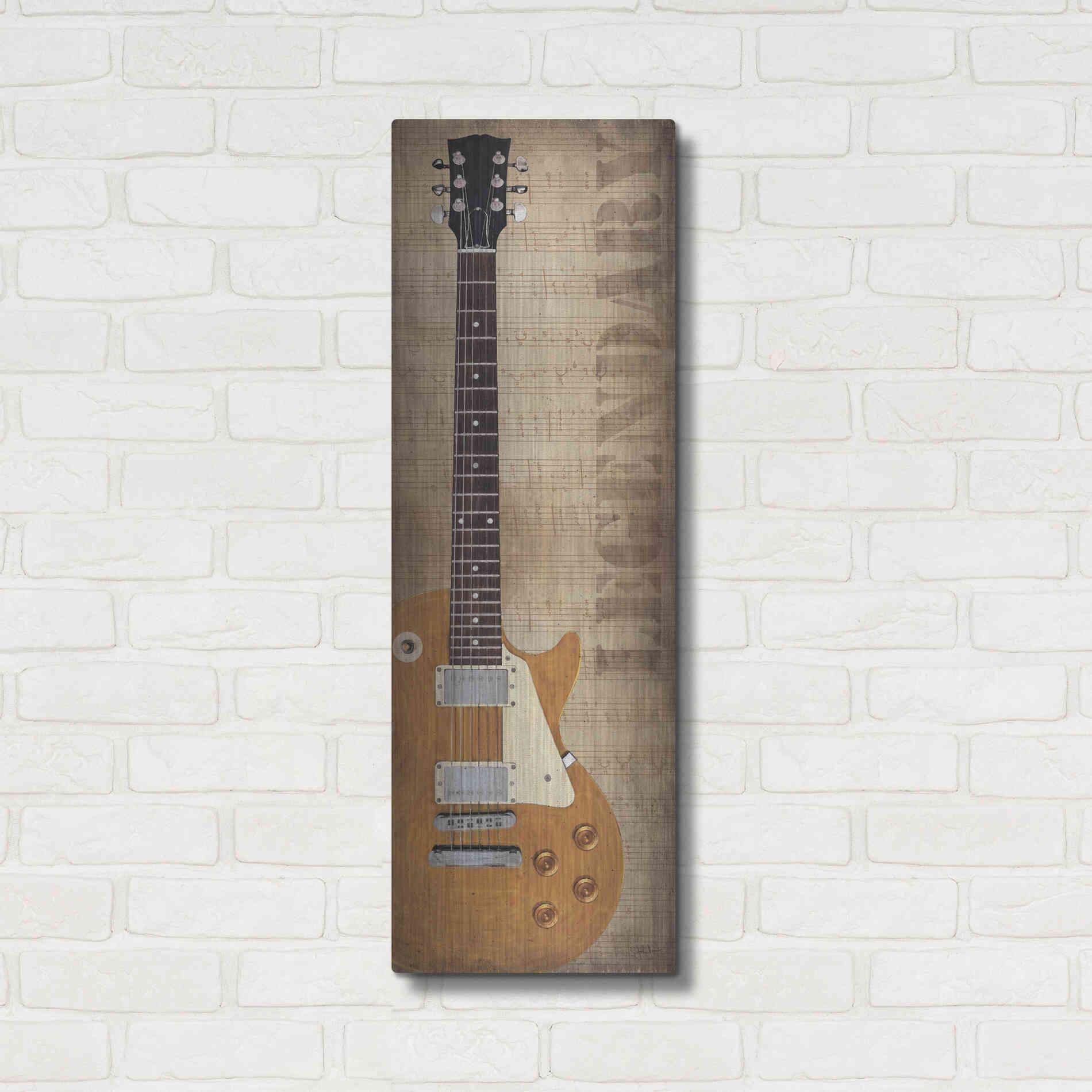 Luxe Metal Art 'Legendary' by John Jones, Metal Wall Art,12x36