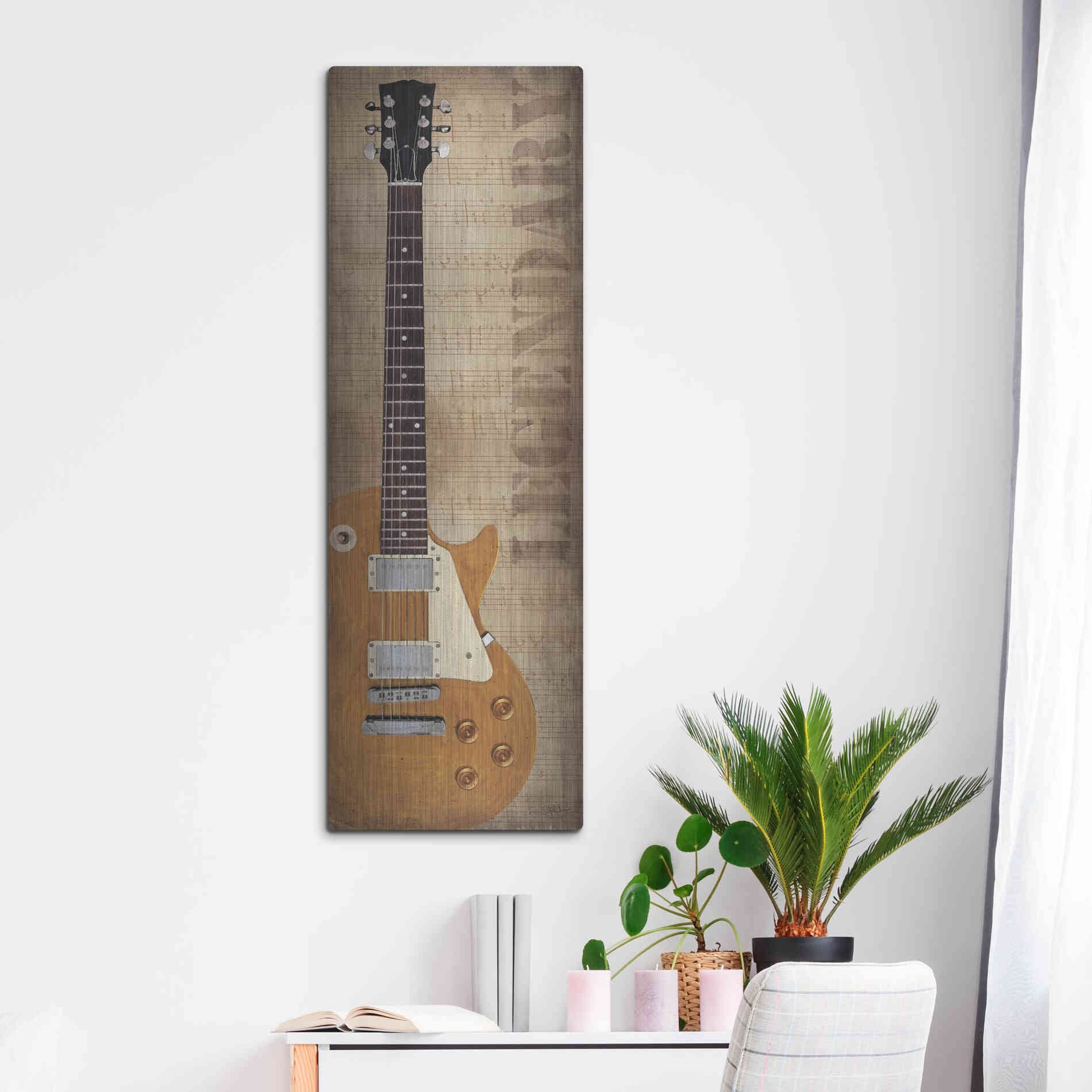 Luxe Metal Art 'Legendary' by John Jones, Metal Wall Art,16x48
