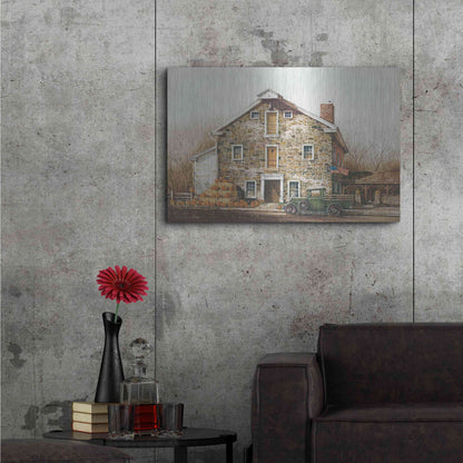 Luxe Metal Art 'Fall is in the Air' by John Rossini, Metal Wall Art,36x24