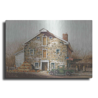 Luxe Metal Art 'Fall is in the Air' by John Rossini, Metal Wall Art