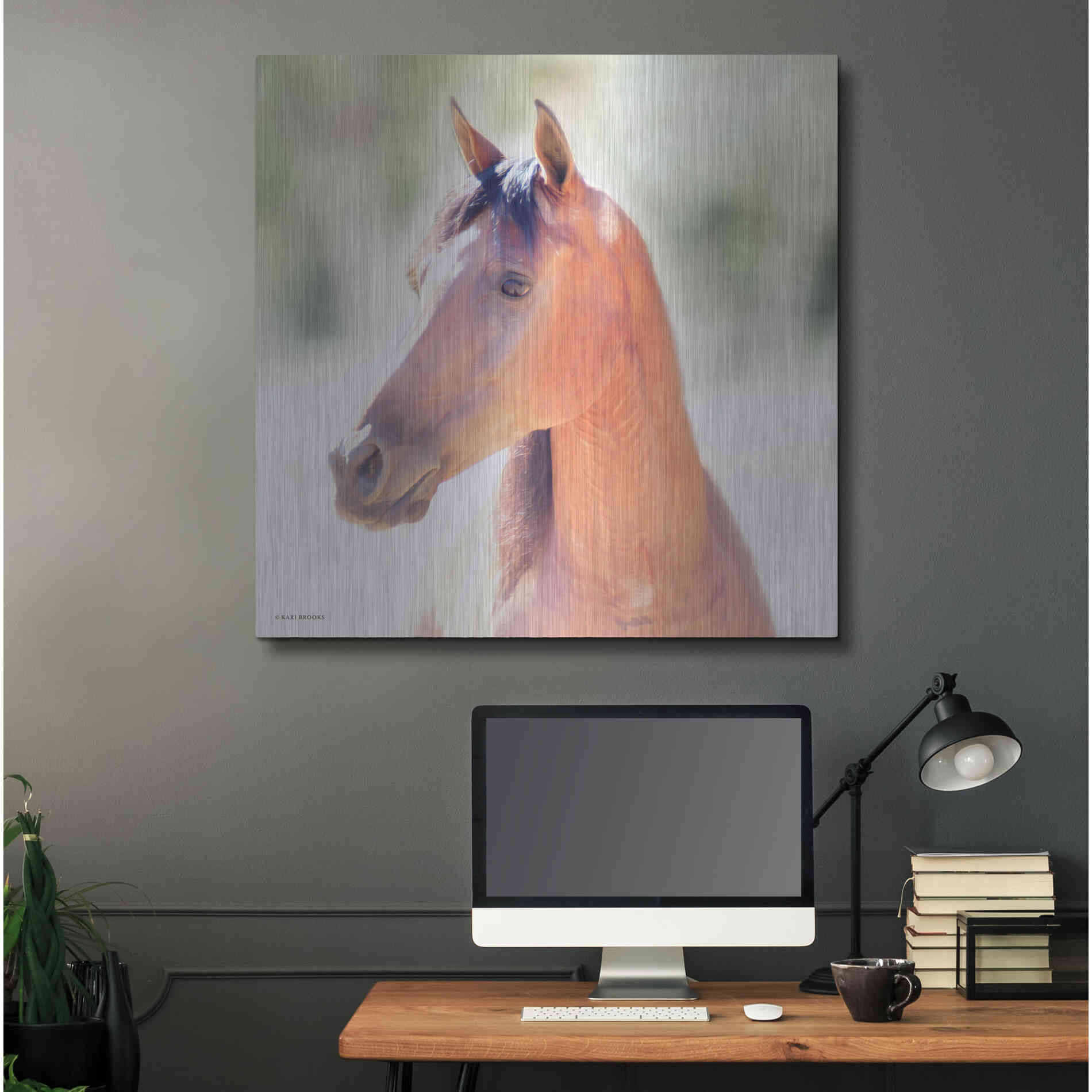 Luxe Metal Art 'The Berry' by Kari Brooks, Metal Wall Art,36x36