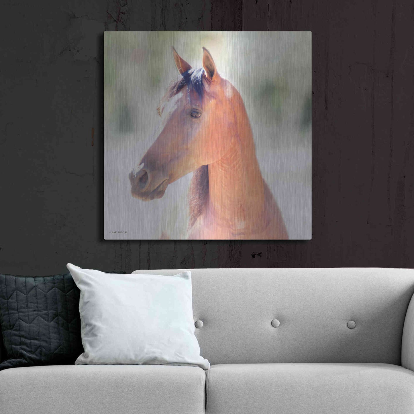 Luxe Metal Art 'The Berry' by Kari Brooks, Metal Wall Art,36x36