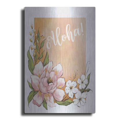 Luxe Metal Art 'Aloha' by Michele Norman, Metal Wall Art