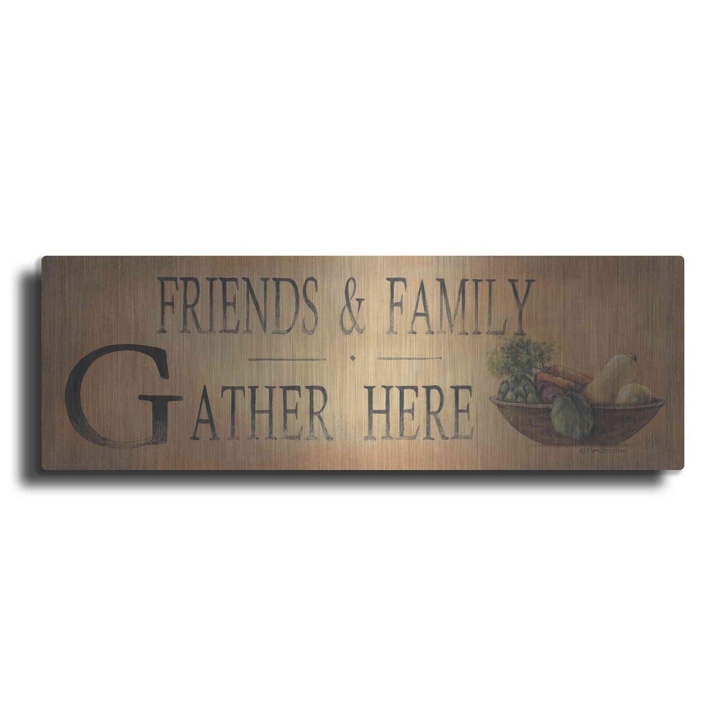 Luxe Metal Art 'Friends & Family' by Pam Britton, Metal Wall Art