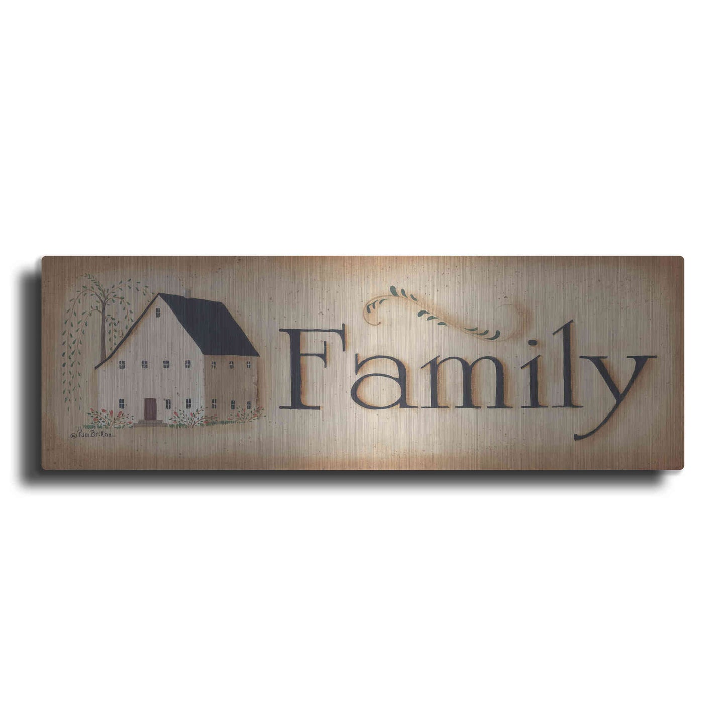 Luxe Metal Art 'Family' by Pam Britton, Metal Wall Art