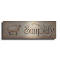 Luxe Metal Art 'Simplify' by Pam Britton, Metal Wall Art