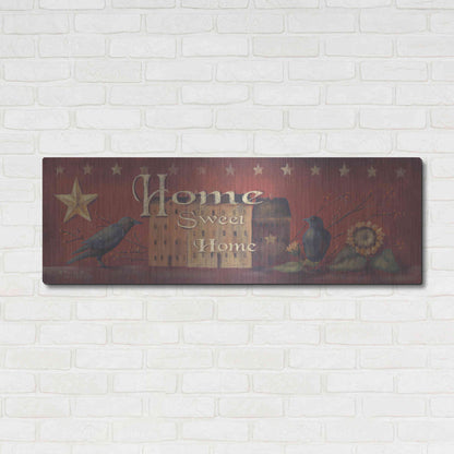 Luxe Metal Art 'Home Sweet Home' by Pam Britton, Metal Wall Art,48x16