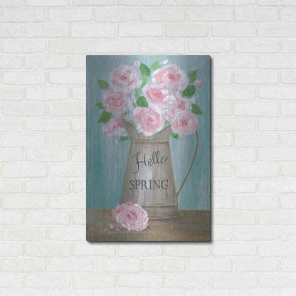 Luxe Metal Art 'Hello Spring Roses' by Pam Britton, Metal Wall Art,24x36