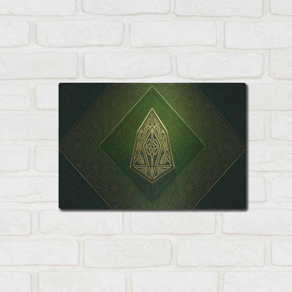 Luxe Metal Art 'Celtic Knot EOS Crypto' by Katalina, Metal Wall Art,16x12