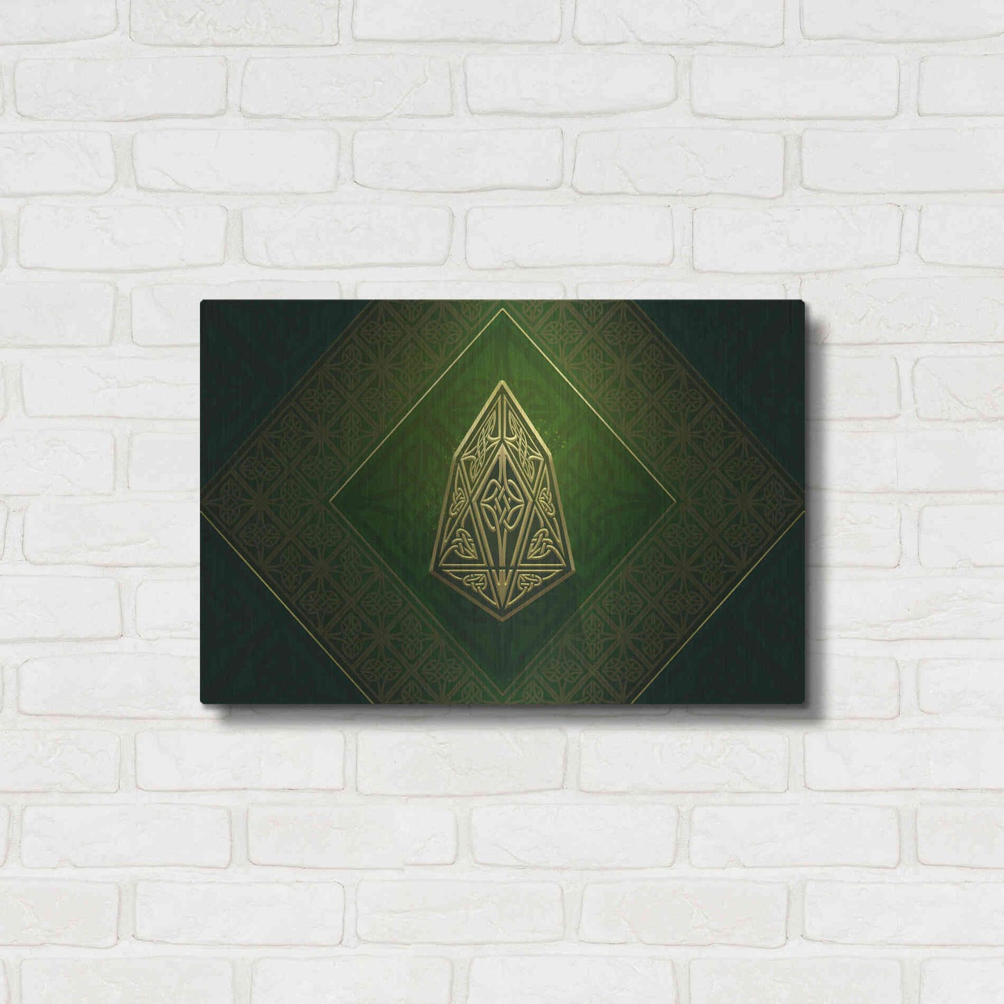 Luxe Metal Art 'Celtic Knot EOS Crypto' by Katalina, Metal Wall Art,24x16