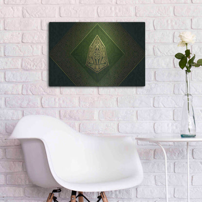 Luxe Metal Art 'Celtic Knot EOS Crypto' by Katalina, Metal Wall Art,24x16