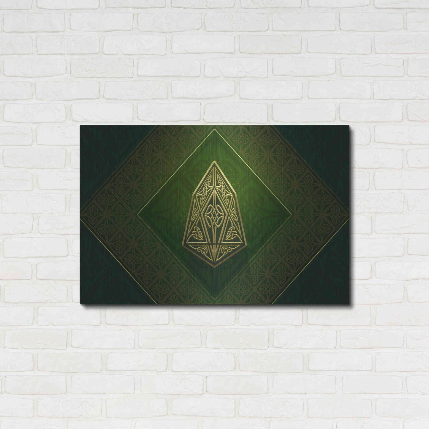 Luxe Metal Art 'Celtic Knot EOS Crypto' by Katalina, Metal Wall Art,36x24