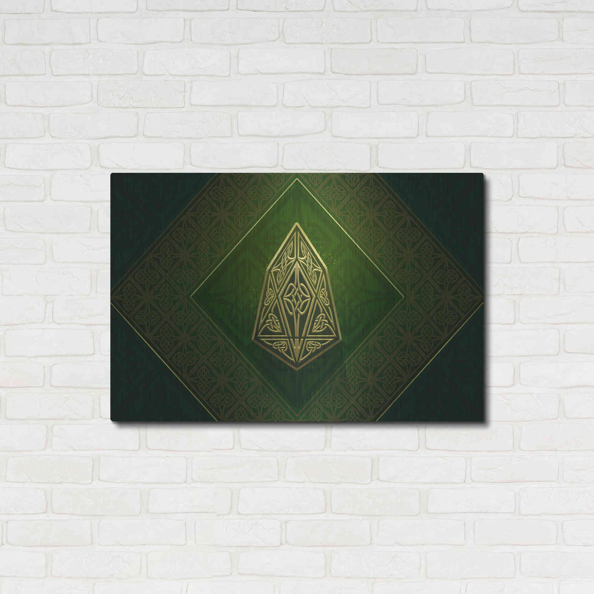 Luxe Metal Art 'Celtic Knot EOS Crypto' by Katalina, Metal Wall Art,36x24