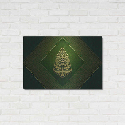 Luxe Metal Art 'Celtic Knot EOS Crypto' by Katalina, Metal Wall Art,36x24