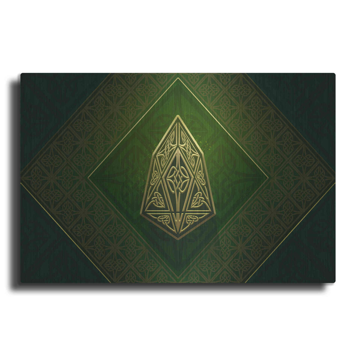 Luxe Metal Art 'Celtic Knot EOS Crypto' by Katalina, Metal Wall Art