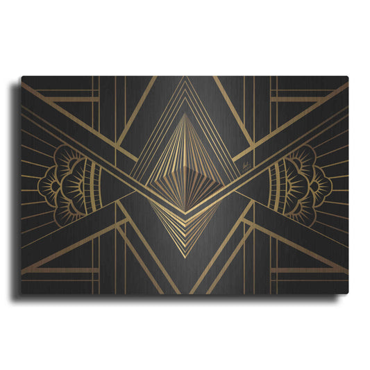 Luxe Metal Art 'Art Deco Ethereum' by Katalina, Metal Wall Art
