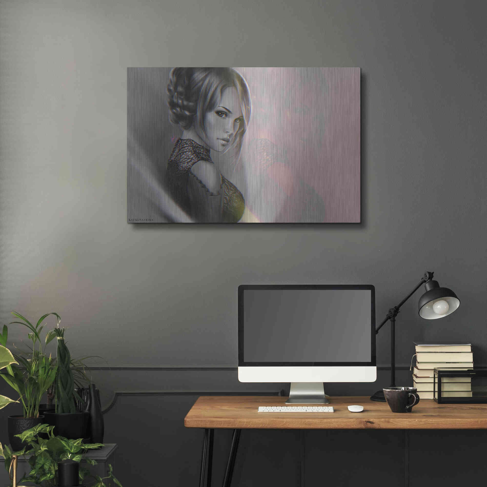 Luxe Metal Art 'Keelan' by Katalina, Metal Wall Art,36x24