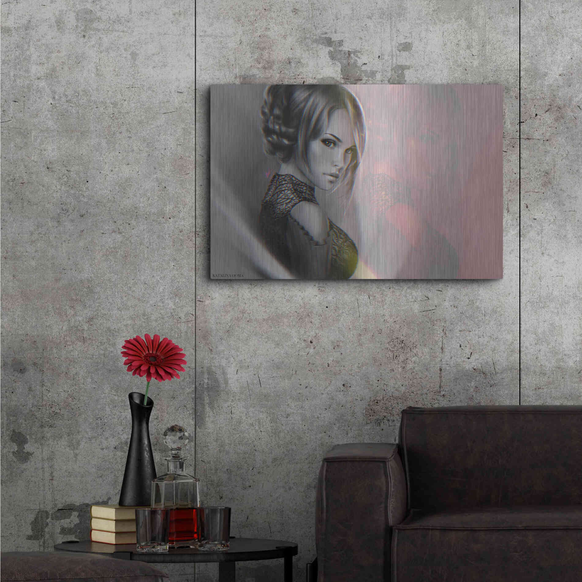 Luxe Metal Art 'Keelan' by Katalina, Metal Wall Art,36x24