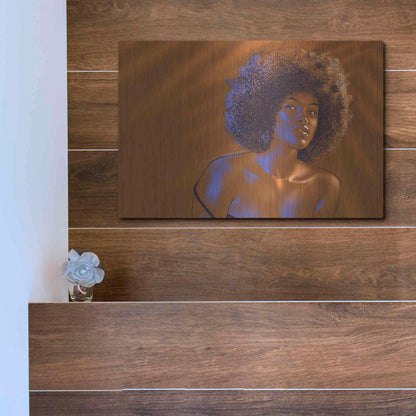 Luxe Metal Art 'Tanarelle' by Katalina, Metal Wall Art,16x12