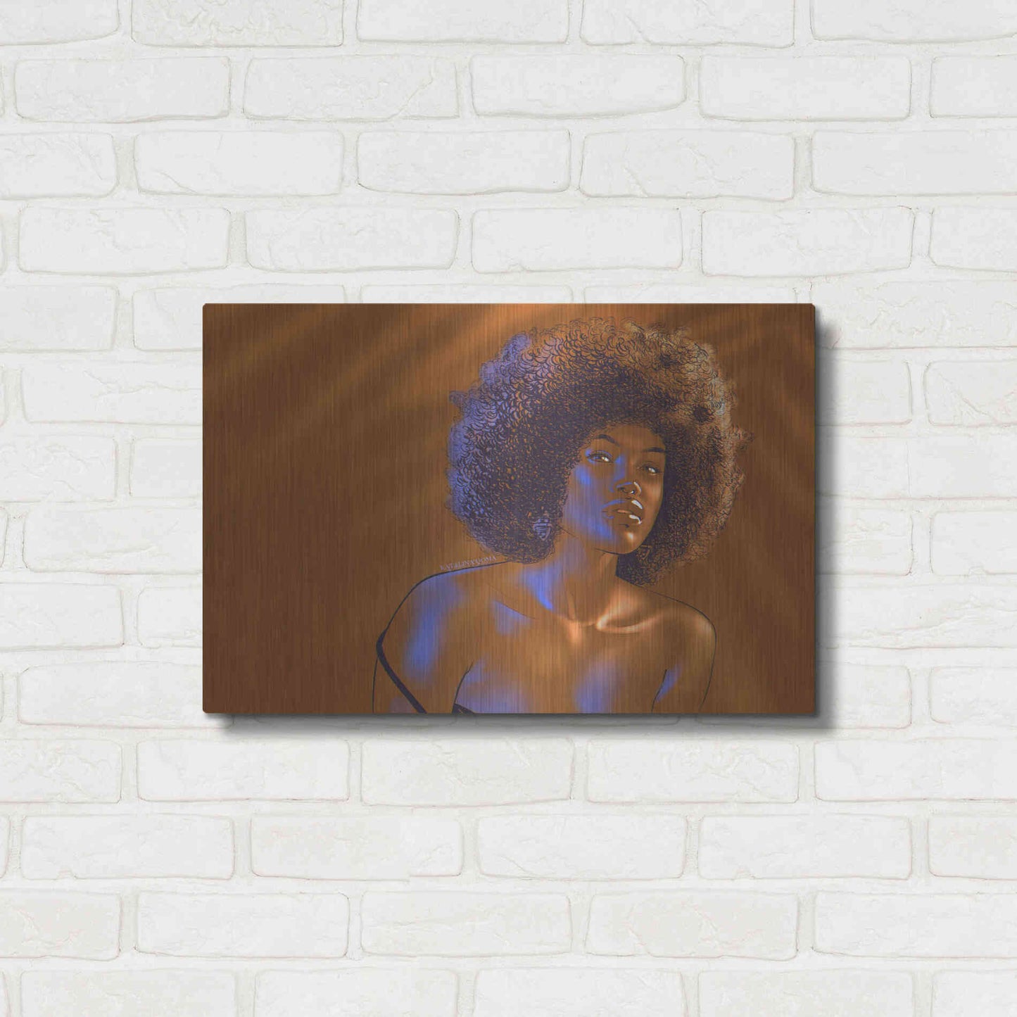 Luxe Metal Art 'Tanarelle' by Katalina, Metal Wall Art,24x16