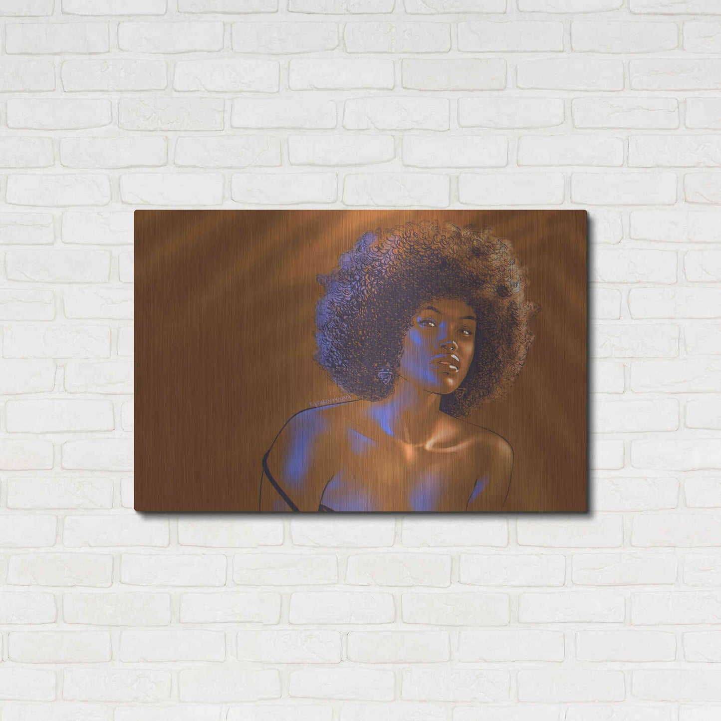 Luxe Metal Art 'Tanarelle' by Katalina, Metal Wall Art,36x24