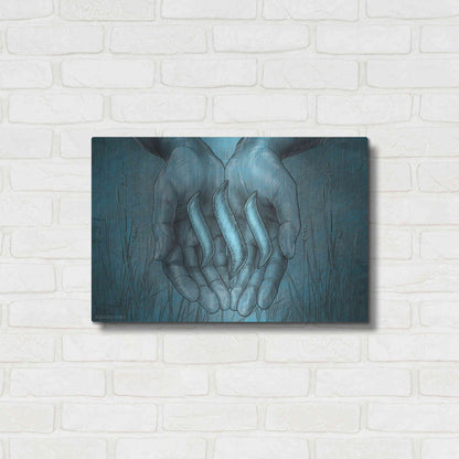 Luxe Metal Art 'Steem Crypto' by Katalina, Metal Wall Art,24x16