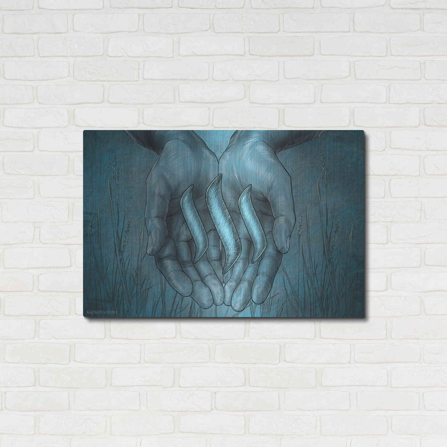 Luxe Metal Art 'Steem Crypto' by Katalina, Metal Wall Art,36x24